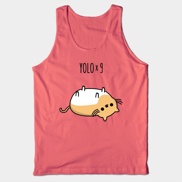 YOLO x 9 Tank Top by Bomdesignz